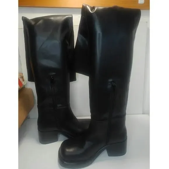 Black thigh high Boots by Jeffrey Campbell sz 7 - Picture 5 of 11
